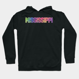 Mississippi Tie Dye Jersey Letter Hoodie